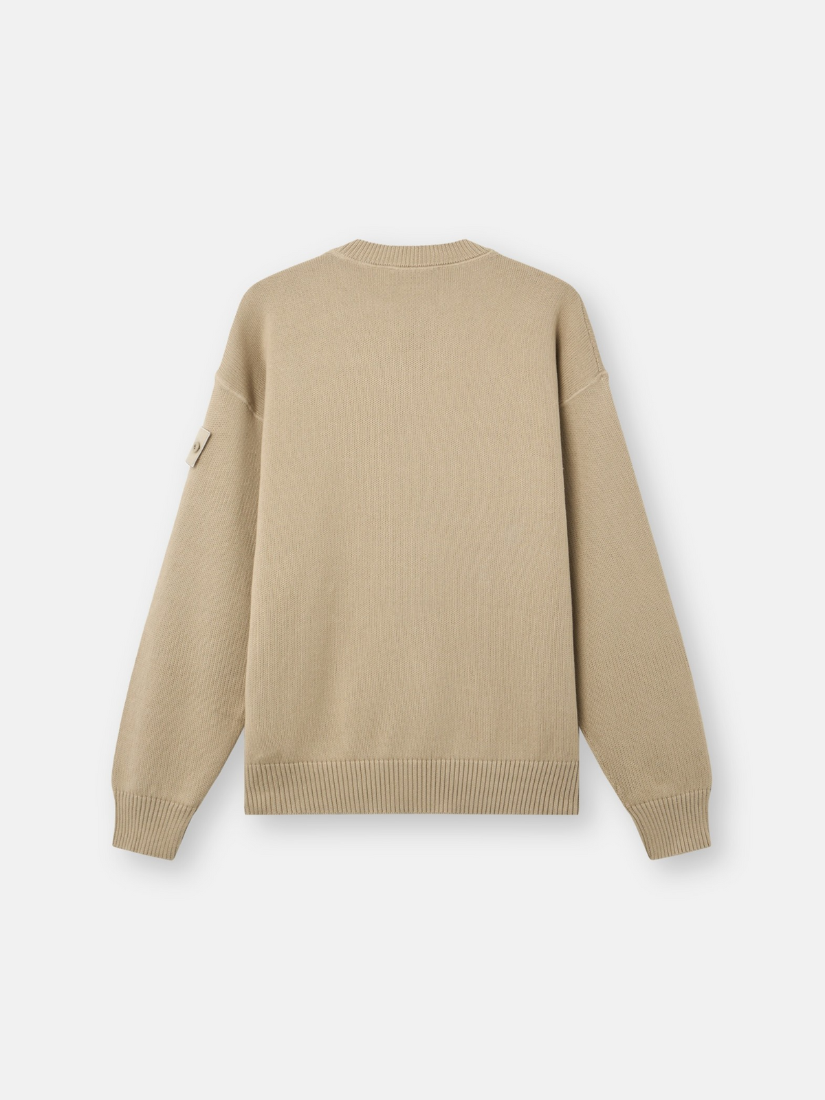Regular-fit crewneck jumper with ribbed trims-STONE ISLAND-Verso