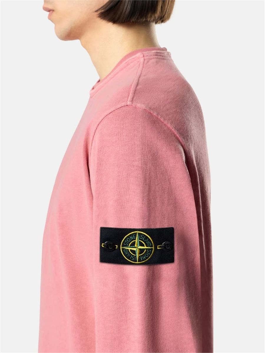 Regular-fit crewneck sweatshirt-STONE ISLAND-Verso