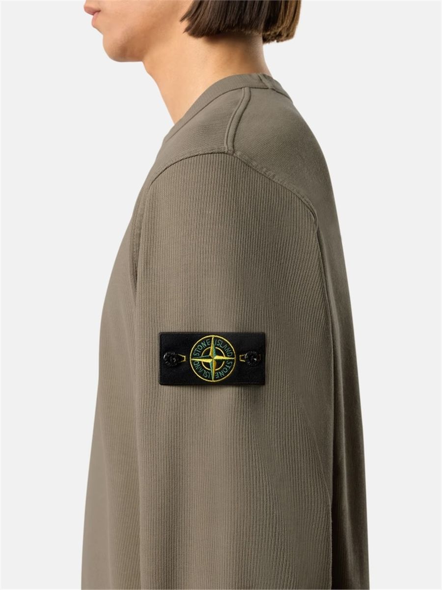 Regular-fit crewneck sweatshirt-STONE ISLAND-Verso