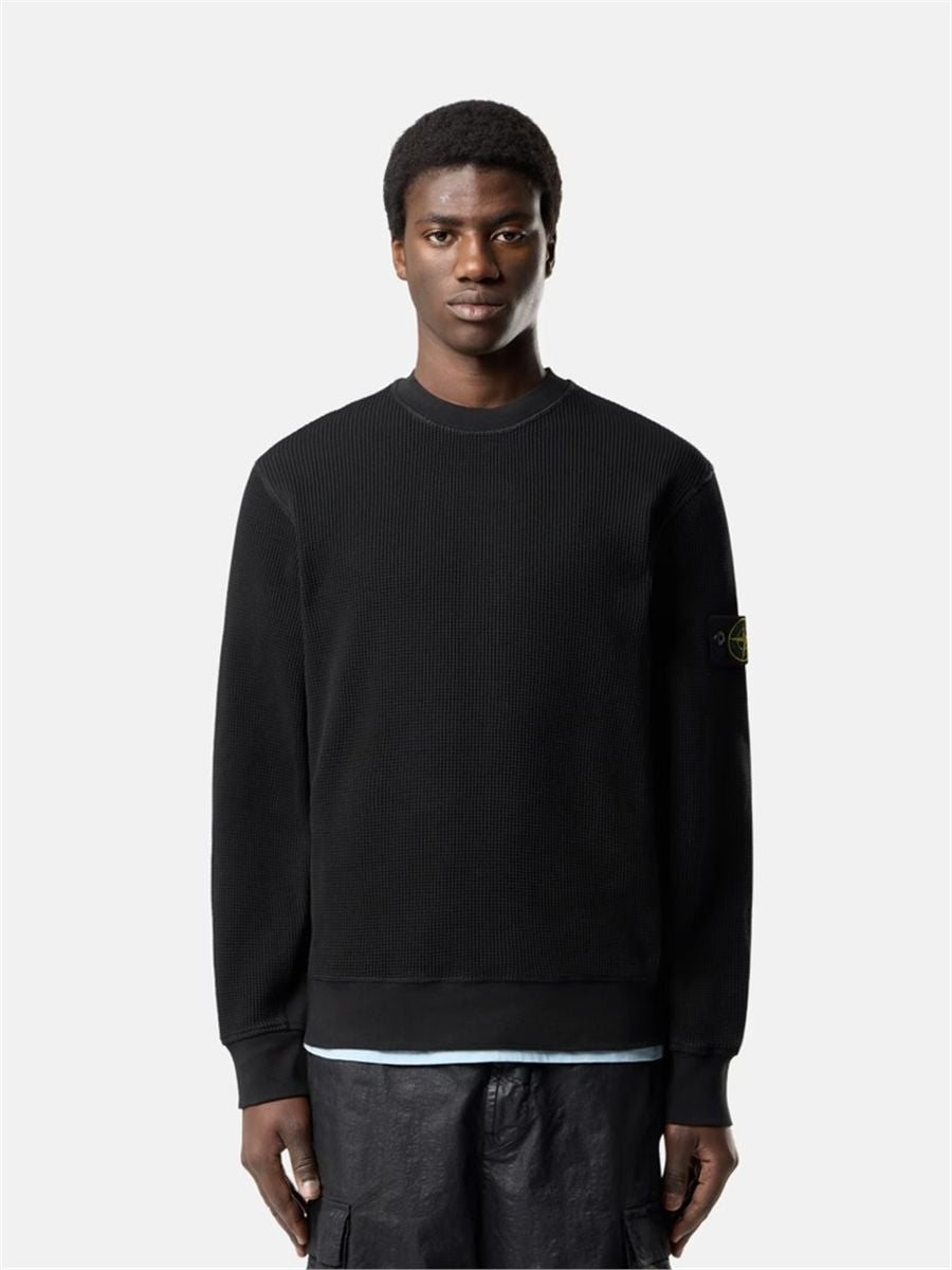 Regular-fit crewneck sweatshirt-STONE ISLAND-Verso