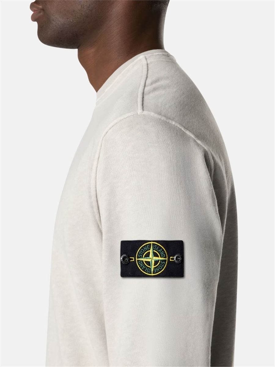 Regular-fit crewneck sweatshirt-STONE ISLAND-Verso
