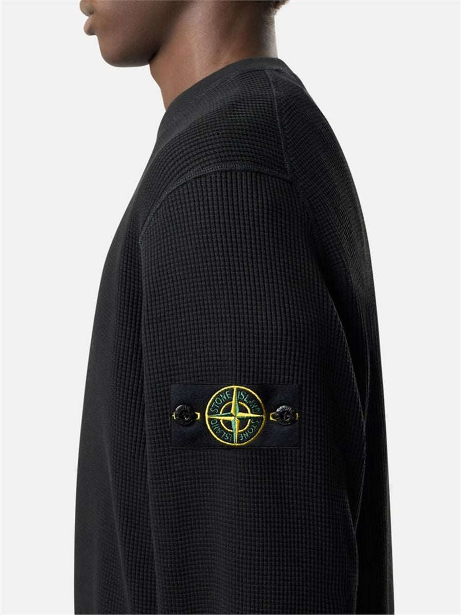 Regular-fit crewneck sweatshirt-STONE ISLAND-Verso