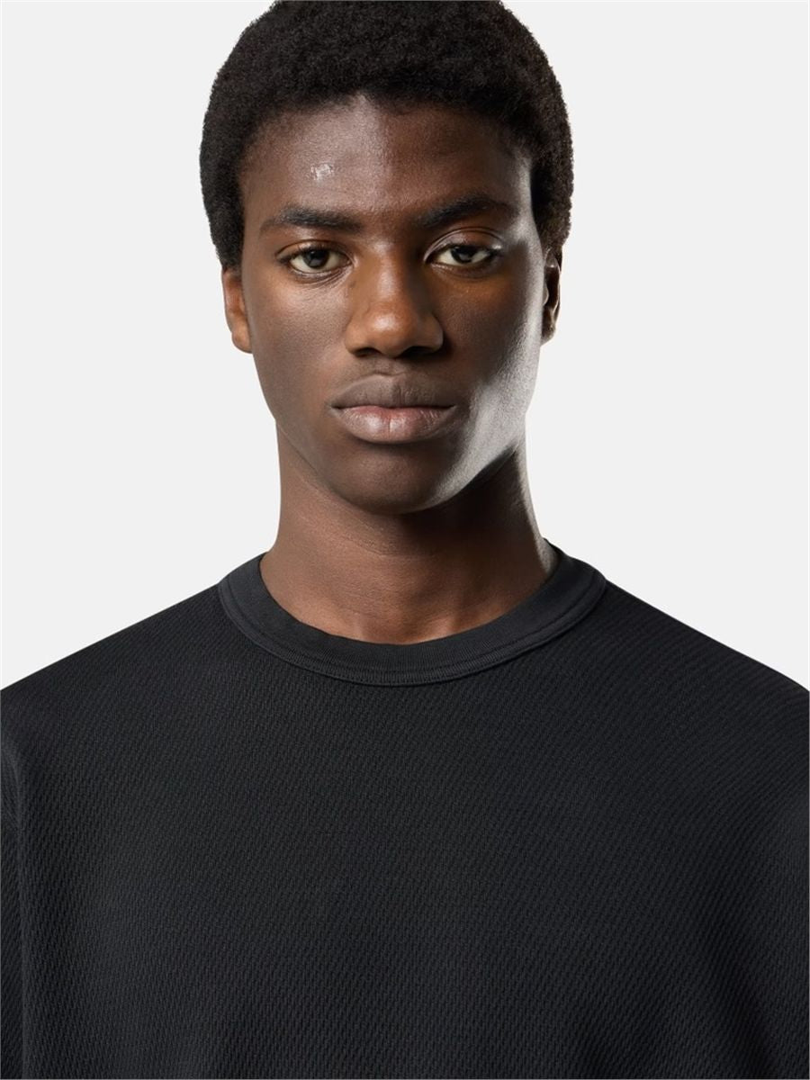 Regular-fit crewneck sweatshirt with elasticated trims-STONE ISLAND-Verso