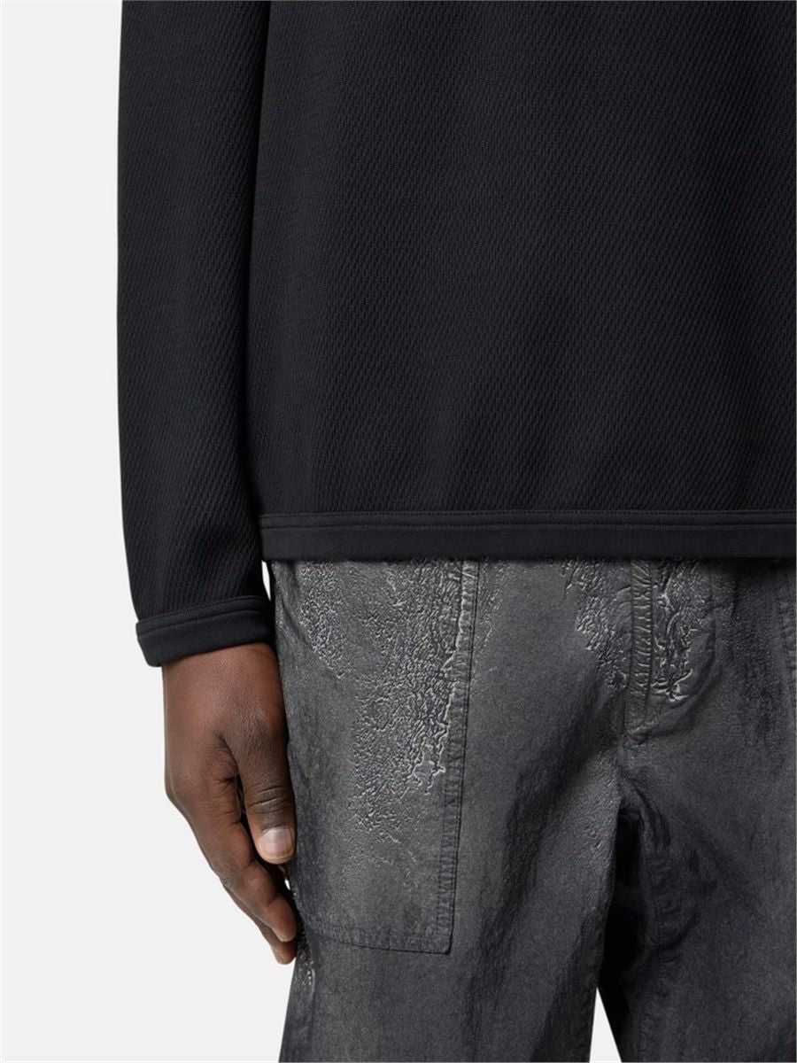 Regular-fit crewneck sweatshirt with elasticated trims-STONE ISLAND-Verso