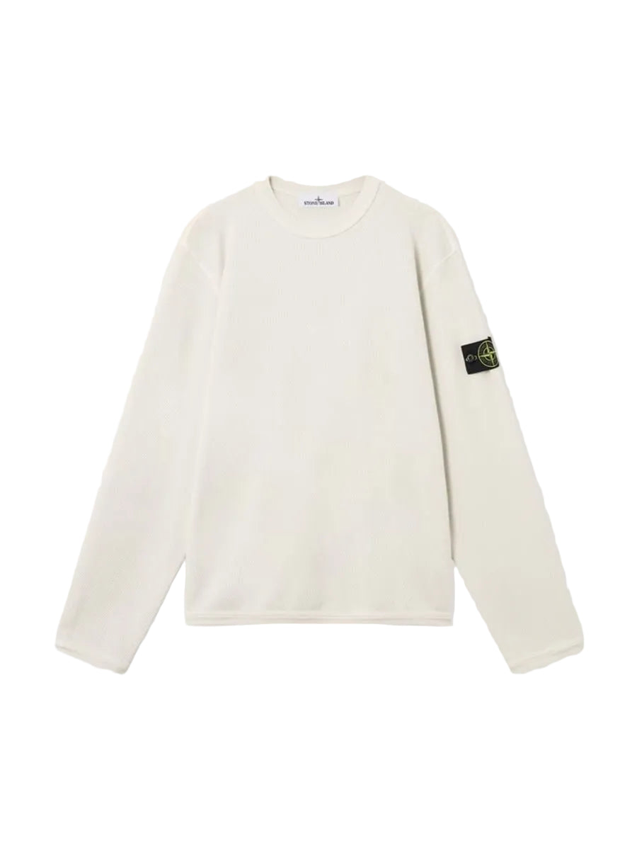 Regular-fit crewneck sweatshirt with elasticated trims-STONE ISLAND-Verso