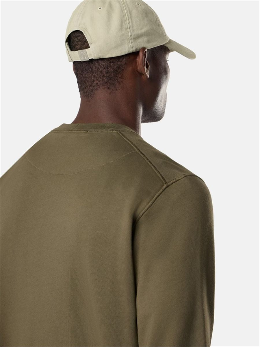 Regular-fit crewneck sweatshirt with raglan sleeves-STONE ISLAND-Verso