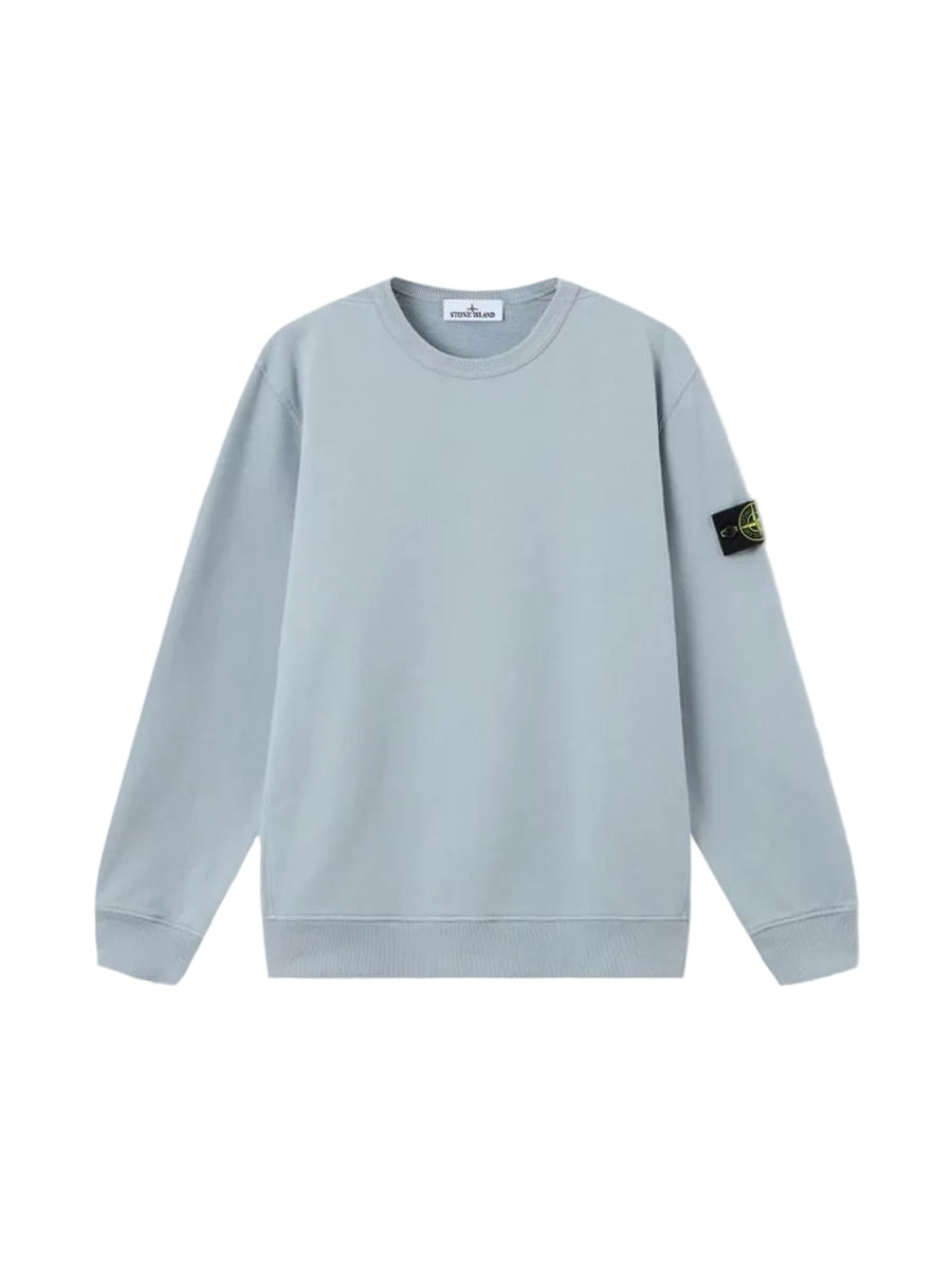 Regular-fit crewneck sweatshirt with ribbed inserts-STONE ISLAND-311461-XS-Verso