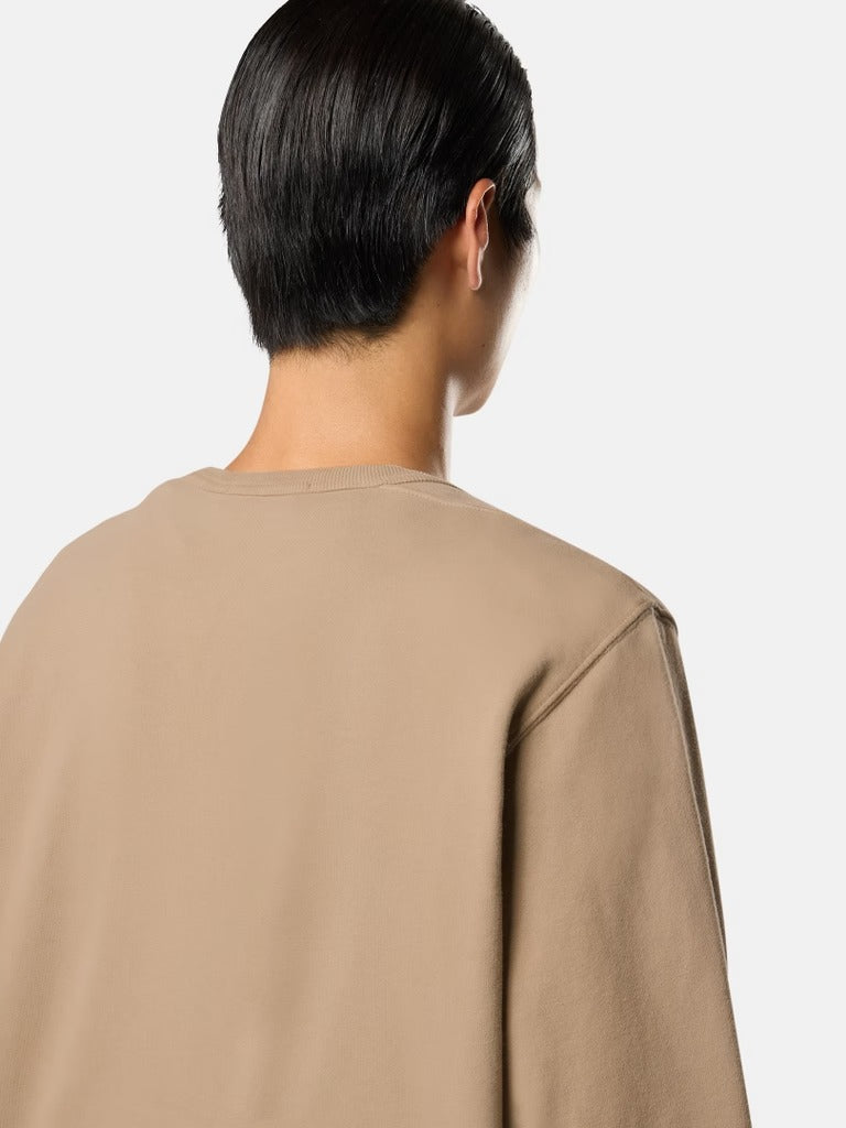 Regular-Fit Crewneck Sweatshirt with Ribbed Inserts-STONE ISLAND-Verso
