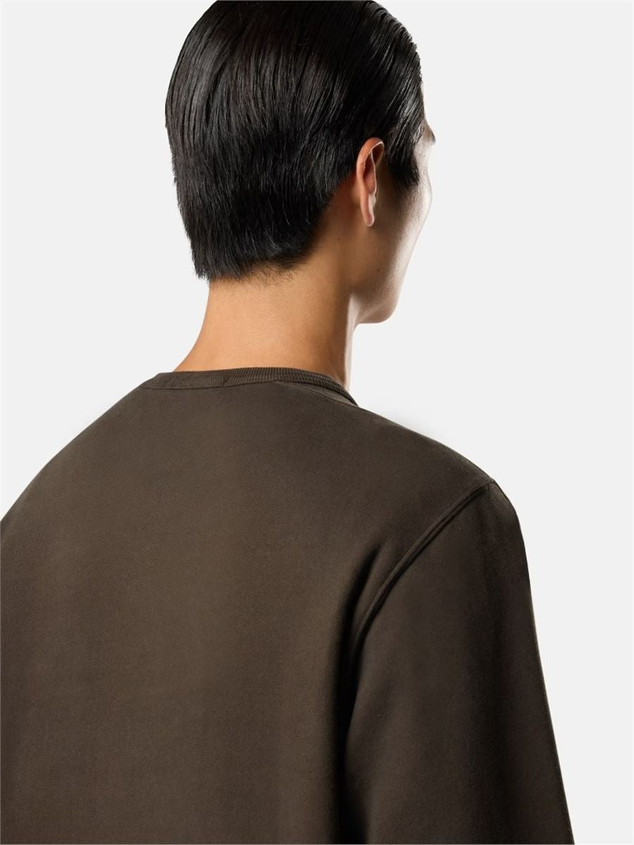 Regular-fit crewneck sweatshirt with ribbed inserts-STONE ISLAND-Verso