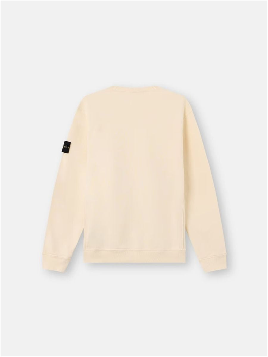 Regular-fit crewneck sweatshirt with ribbed inserts-STONE ISLAND-Verso