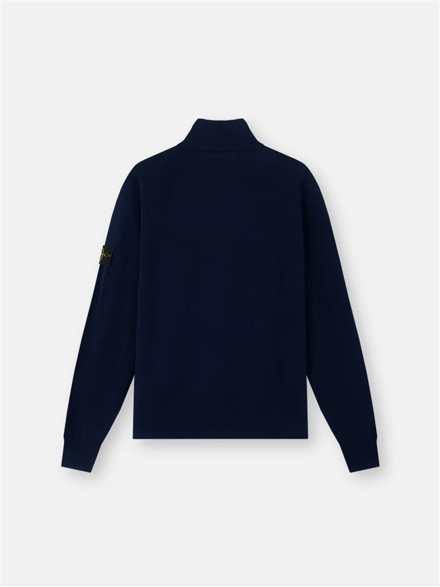 Regular-fit half-zip jumper with raglan sleeves-STONE ISLAND-Verso