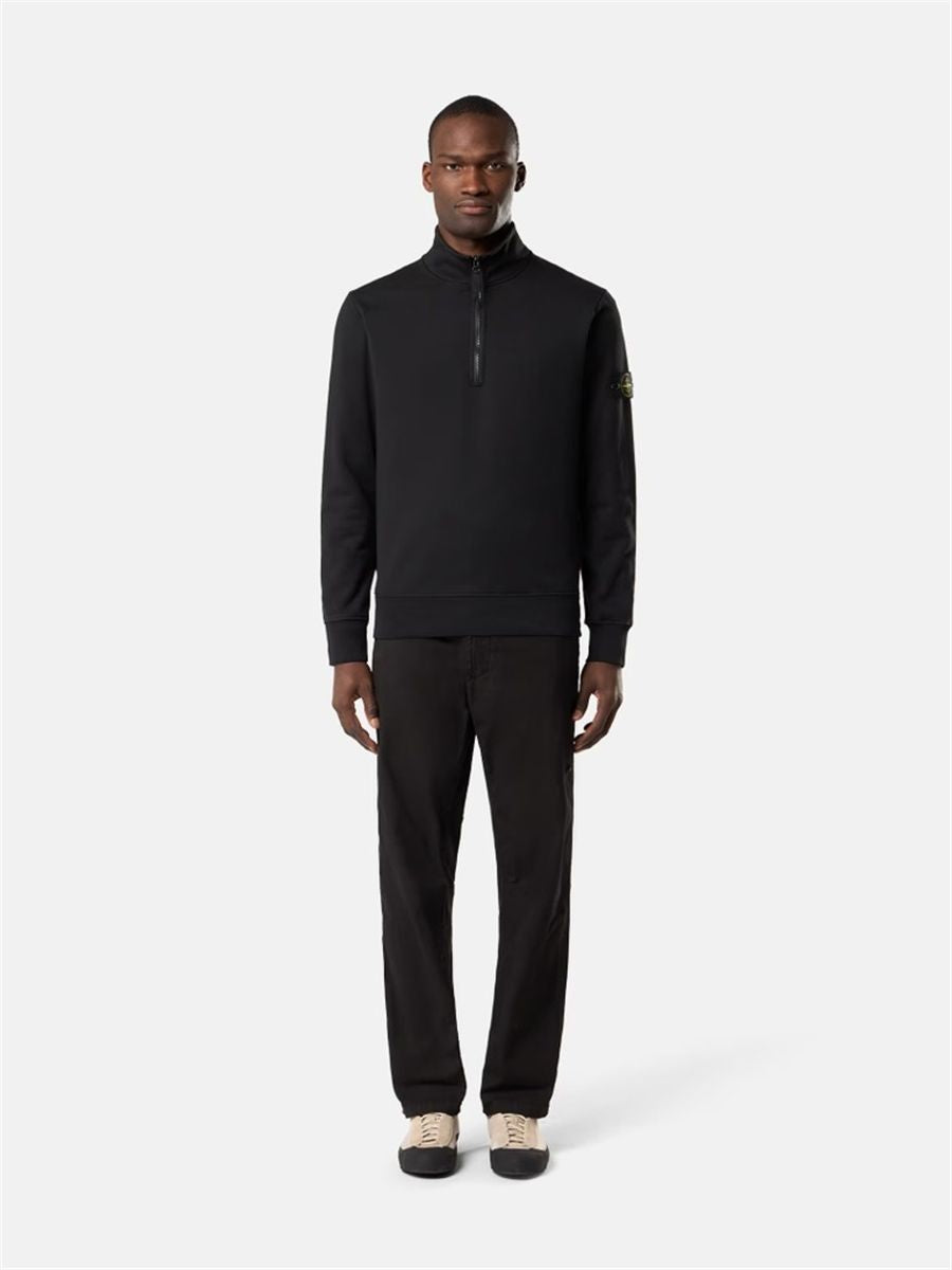 Regular-fit half-zip sweatshirt-STONE ISLAND-Verso