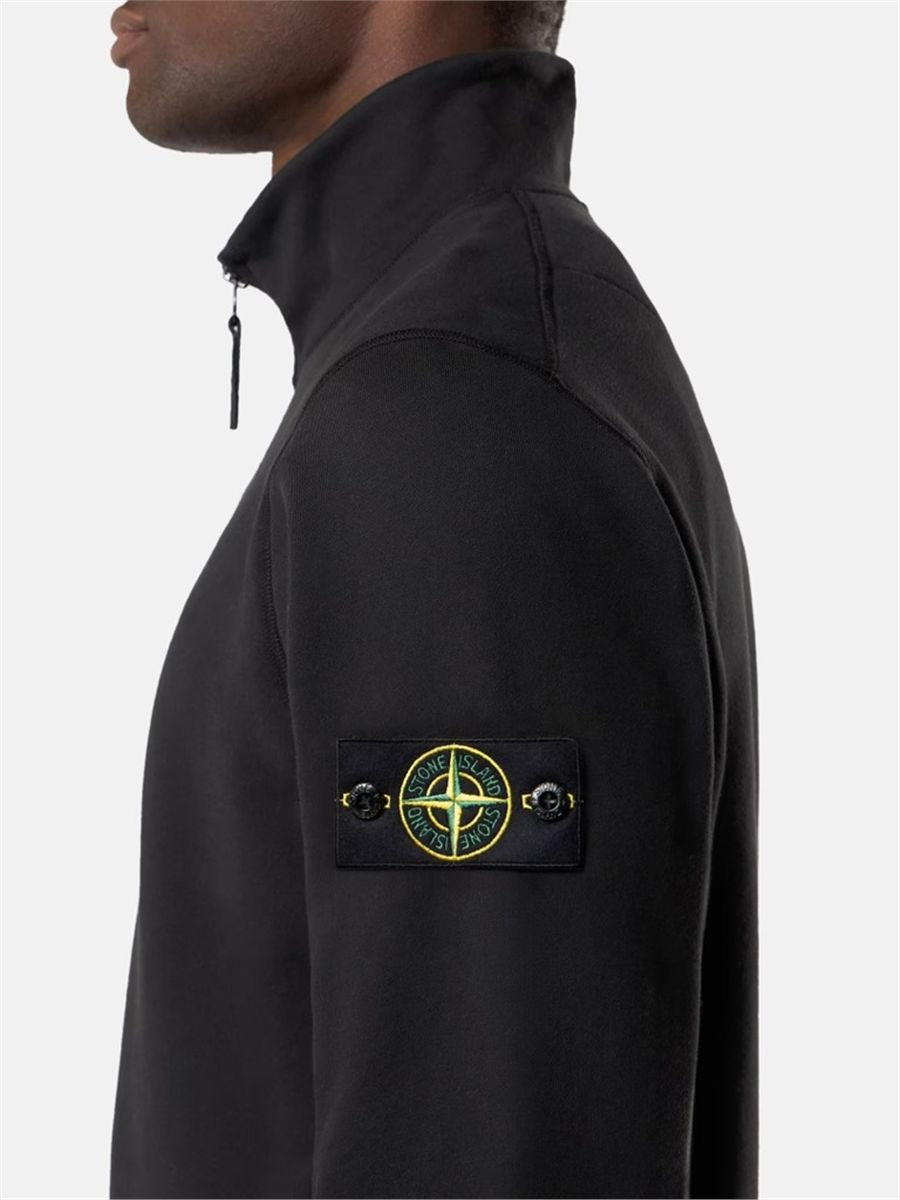 Regular-fit half-zip sweatshirt-STONE ISLAND-Verso