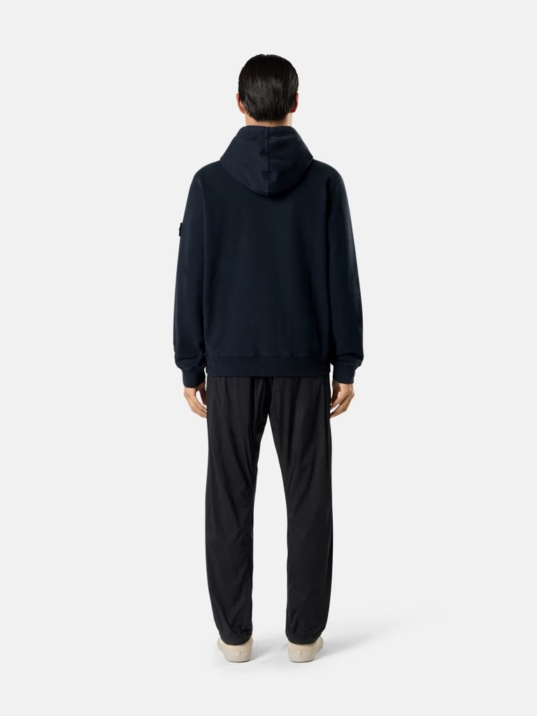 Regular-fit hooded sweatshirt with thumbhole cuffs-STONE ISLAND-Verso