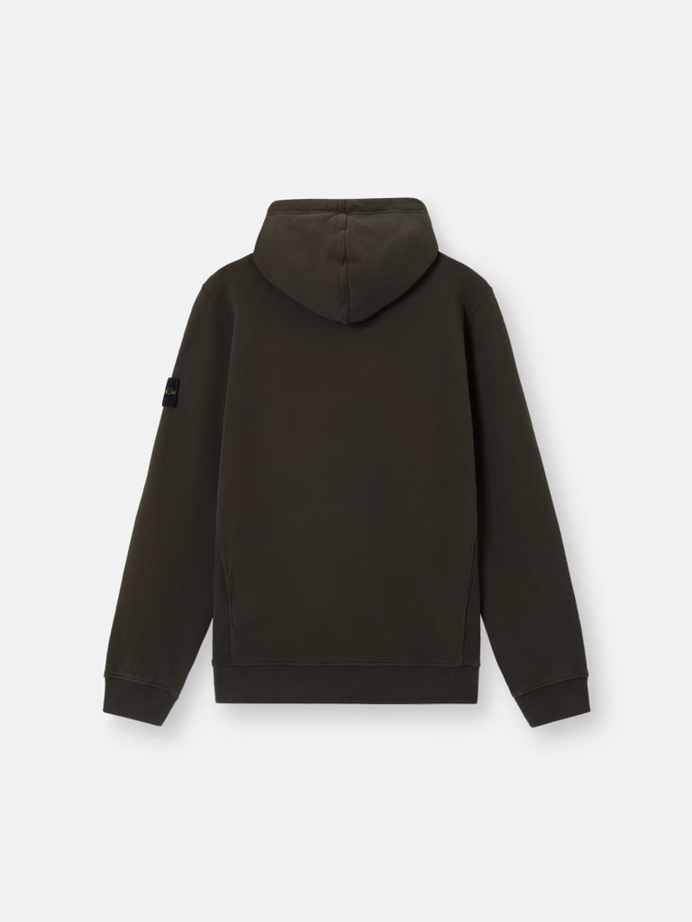 Regular-fit hooded sweatshirt with thumbhole cuffs-STONE ISLAND-Verso