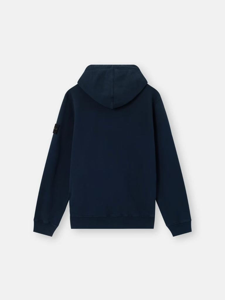 Regular-fit hooded sweatshirt with thumbhole cuffs-STONE ISLAND-Verso