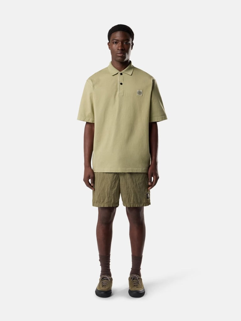 Regular-fit mid-length swim shorts with pockets-STONE ISLAND-Verso