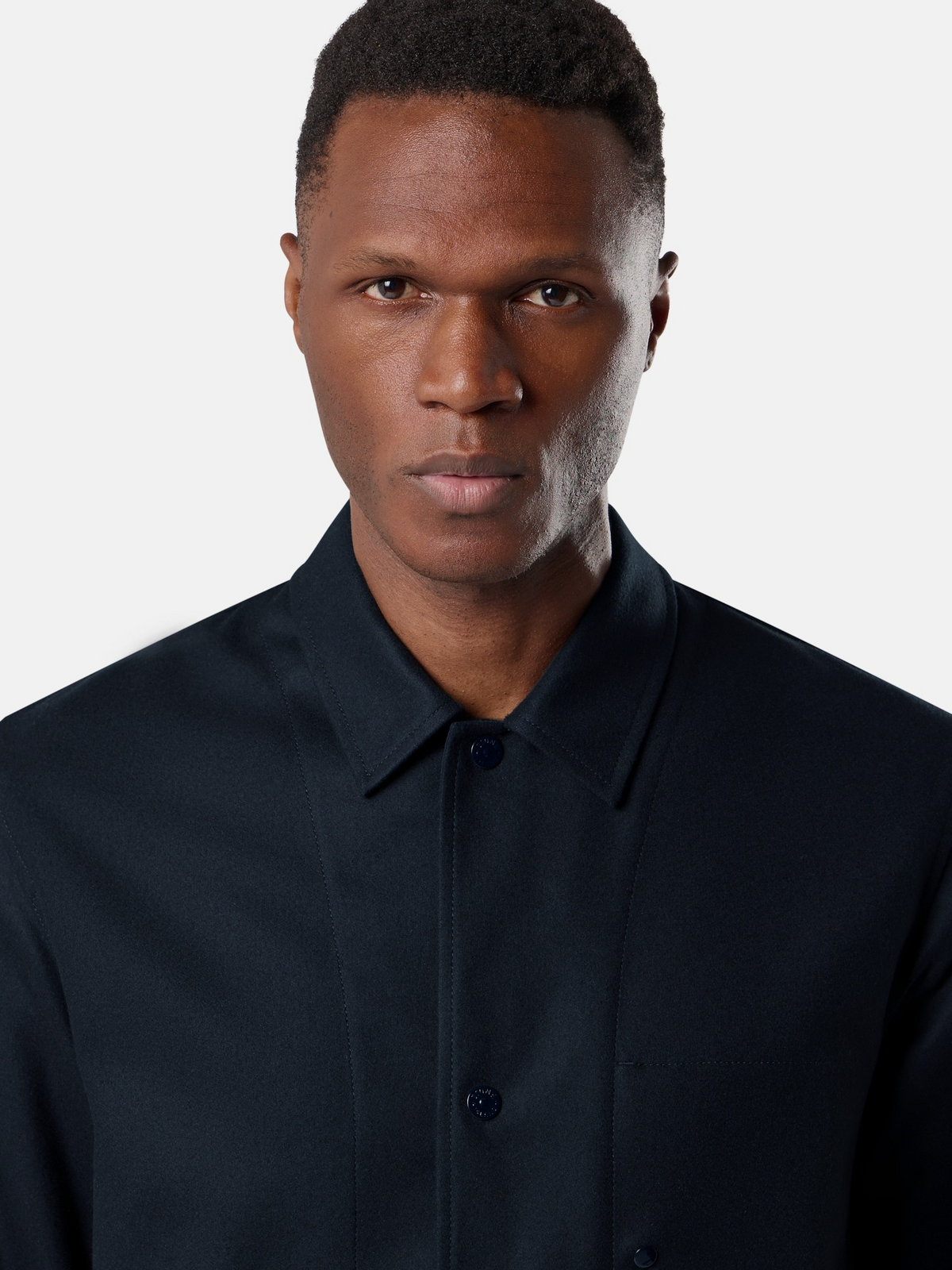 Regular-fit overshirt with chest pocket-STONE ISLAND-Verso