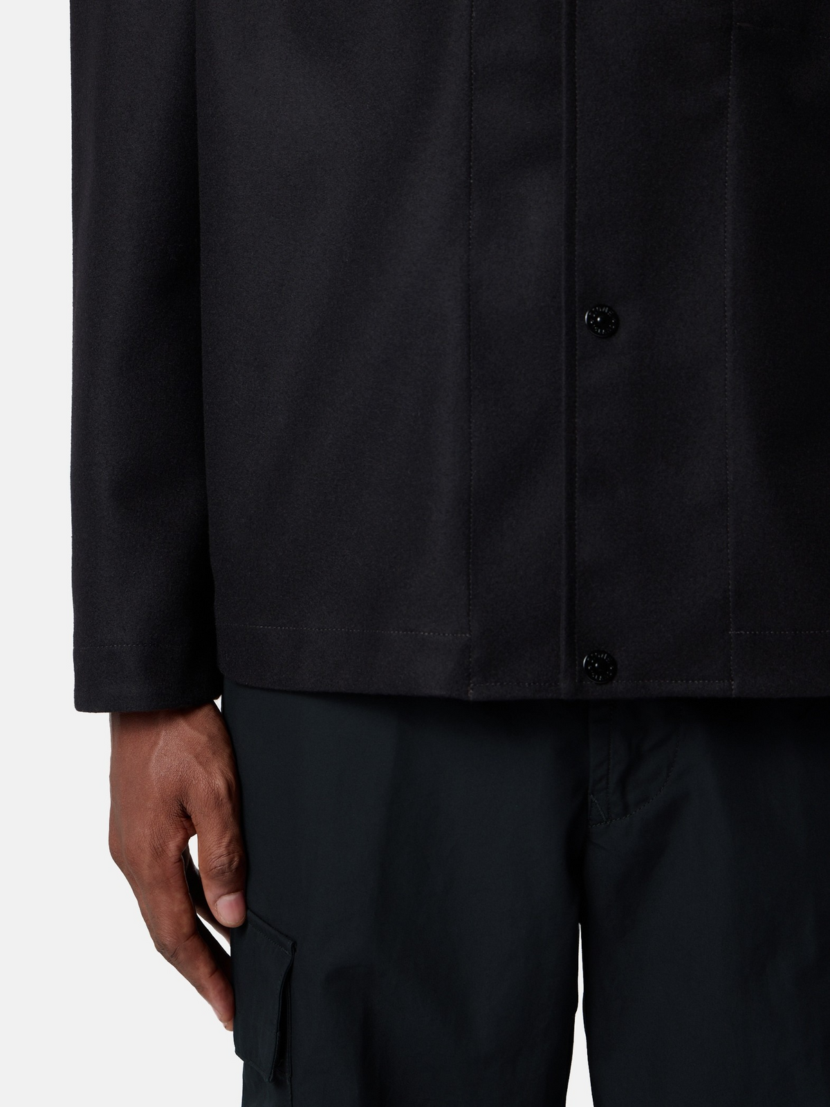 Regular-fit overshirt with chest pocket-STONE ISLAND-Verso