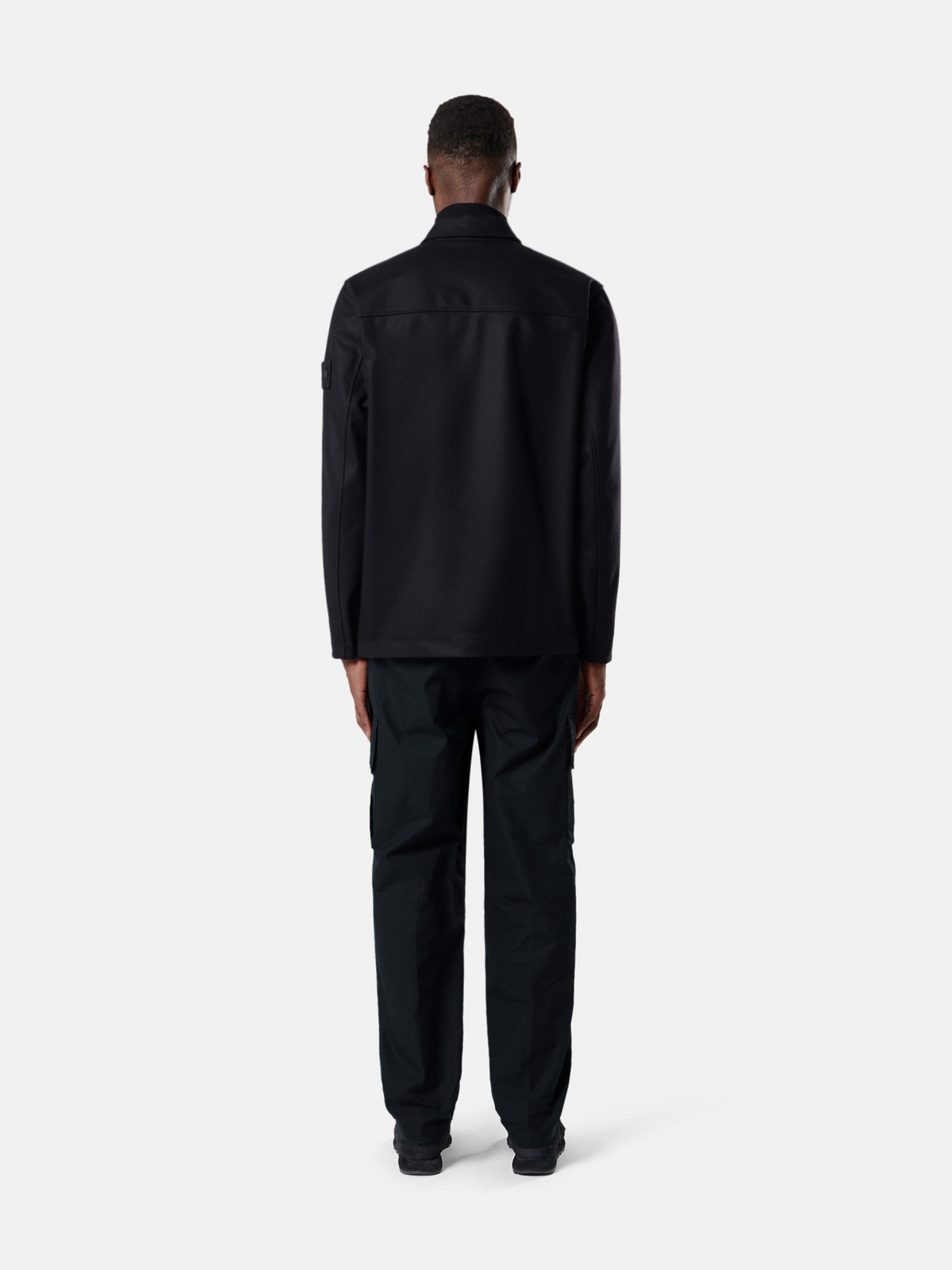 Regular-fit overshirt with chest pocket-STONE ISLAND-Verso