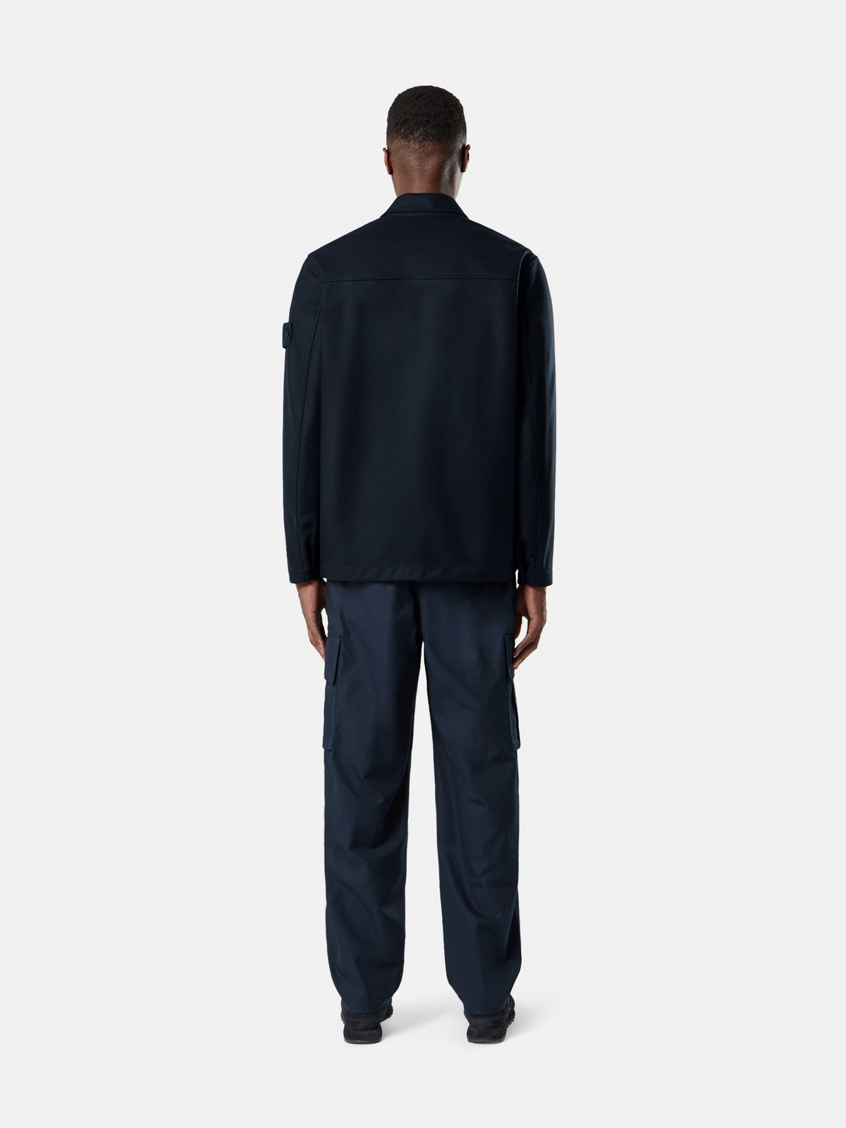 Regular-fit overshirt with chest pocket-STONE ISLAND-Verso