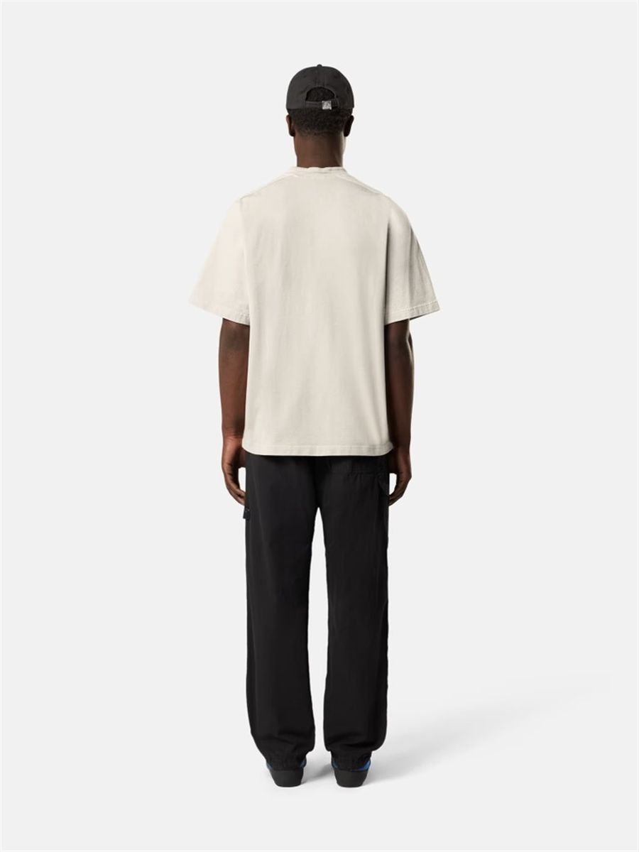 Regular-fit short-sleeve sweatshirt with compass patch-STONE ISLAND-Verso