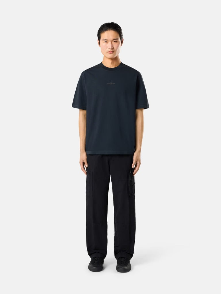 Regular-Fit T-Shirt with Camo Print-STONE ISLAND-Verso