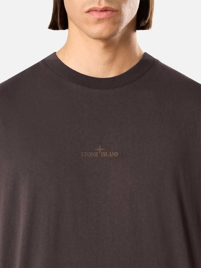 Regular-Fit T-Shirt with Camo Print-STONE ISLAND-Verso