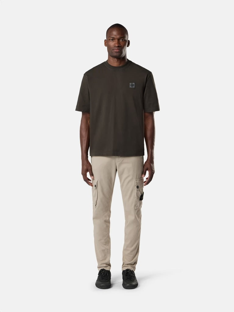 Regular-fit t-shirt with compass patch-STONE ISLAND-Verso