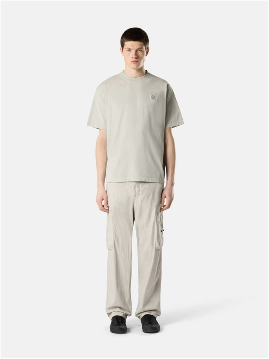 Regular-fit t-shirt with compass patch-STONE ISLAND-Verso