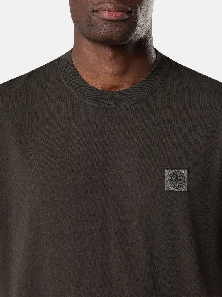 Regular-fit t-shirt with compass patch-STONE ISLAND-Verso