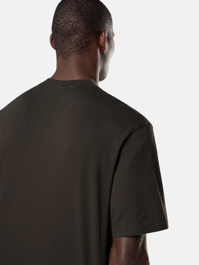 Regular-fit t-shirt with compass patch-STONE ISLAND-Verso