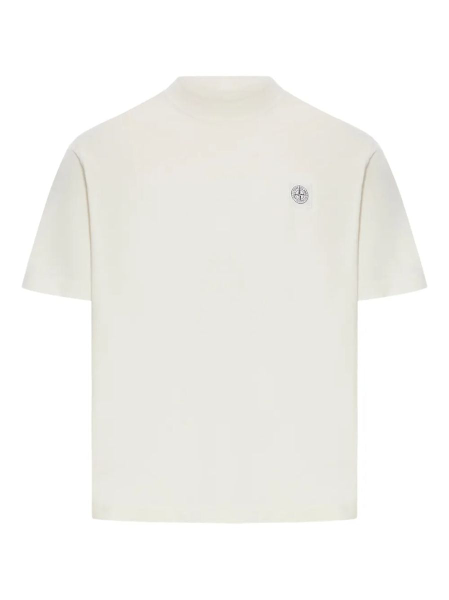 Regular-fit t-shirt with compass patch-STONE ISLAND-Verso