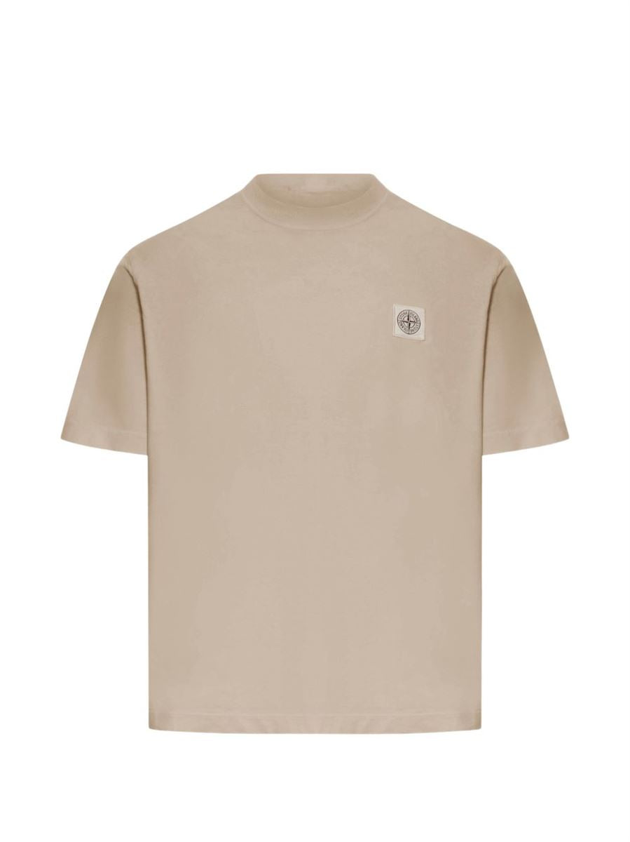 Regular-fit t-shirt with compass patch-STONE ISLAND-Verso