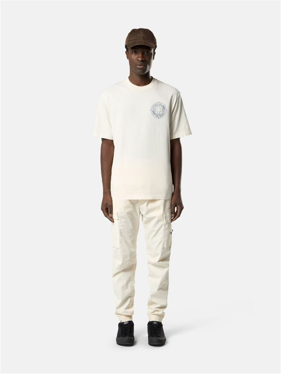 Regular-fit t-shirt with ‘outline compass’ print-STONE ISLAND-Verso