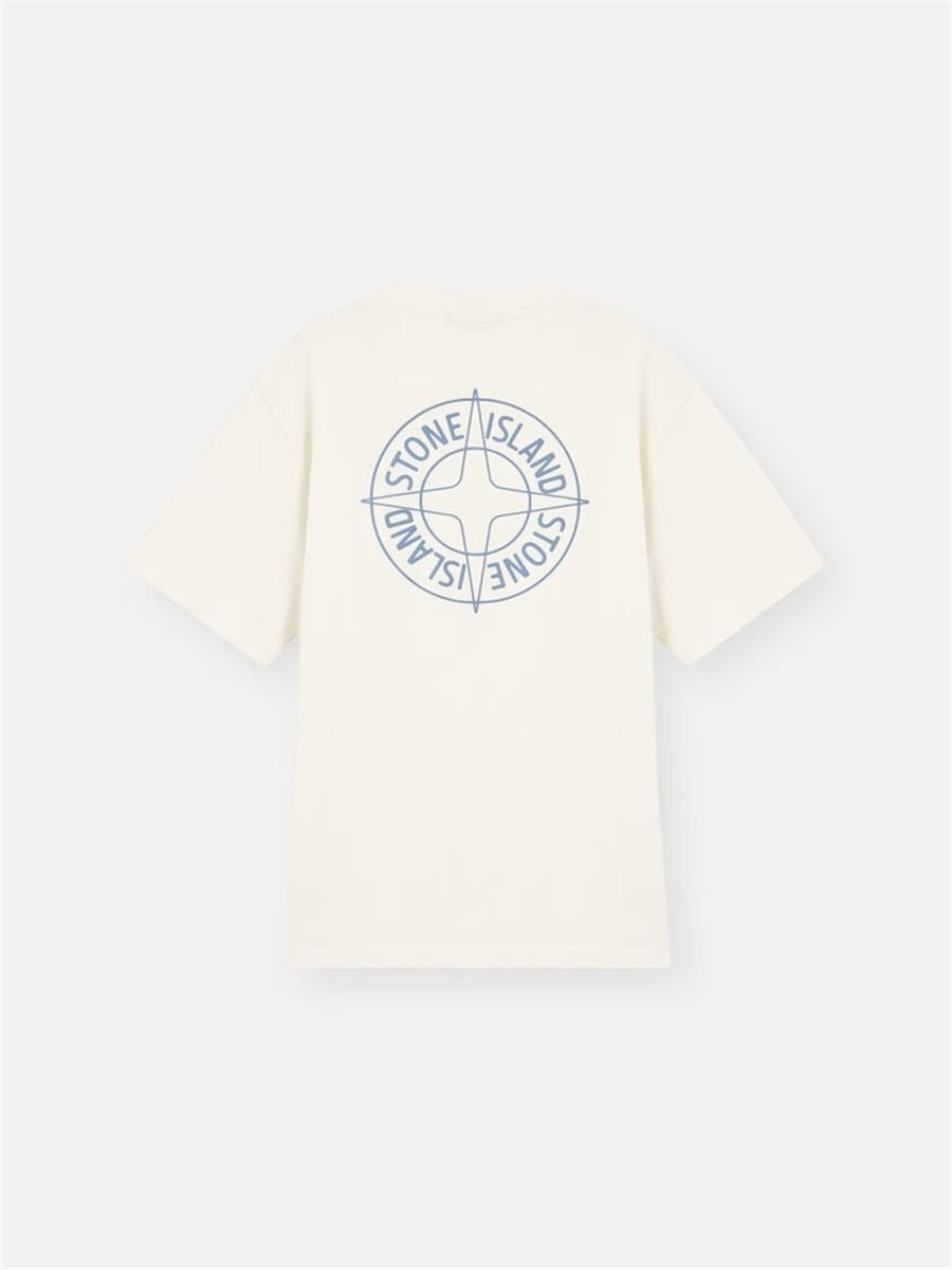 Regular-fit t-shirt with ‘outline compass’ print-STONE ISLAND-Verso