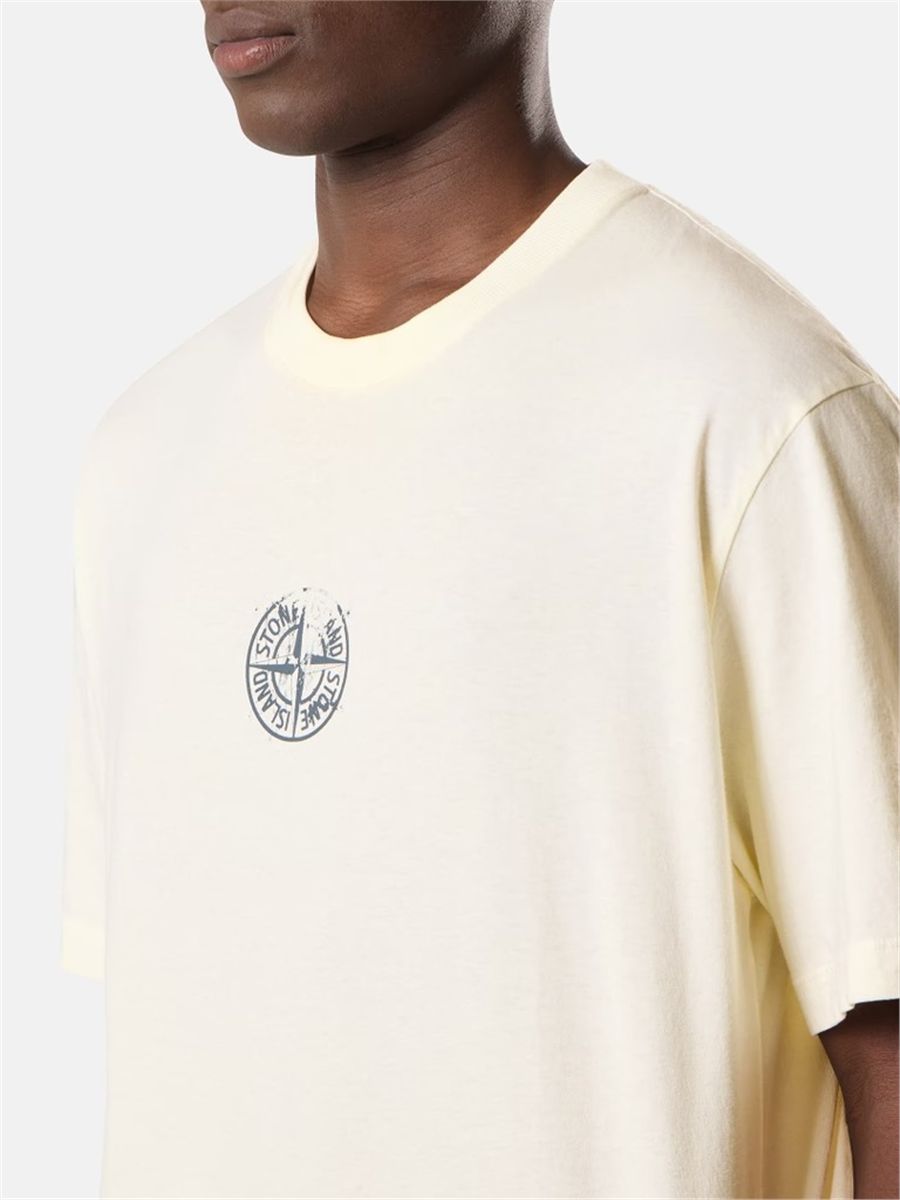 Regular-fit t-shirt with ‘vertical placement’ print-STONE ISLAND-Verso