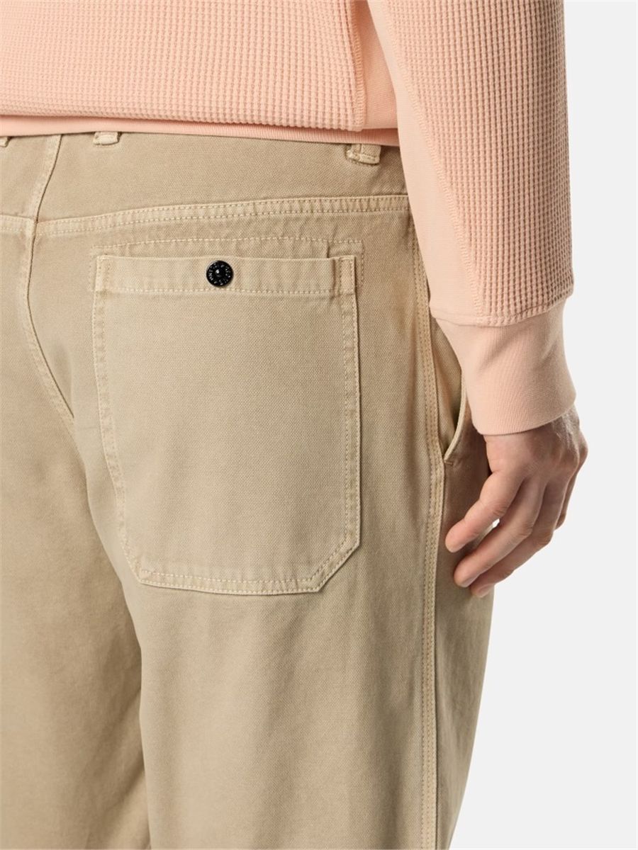 Regular-fit trousers with utility pocket-STONE ISLAND-Verso