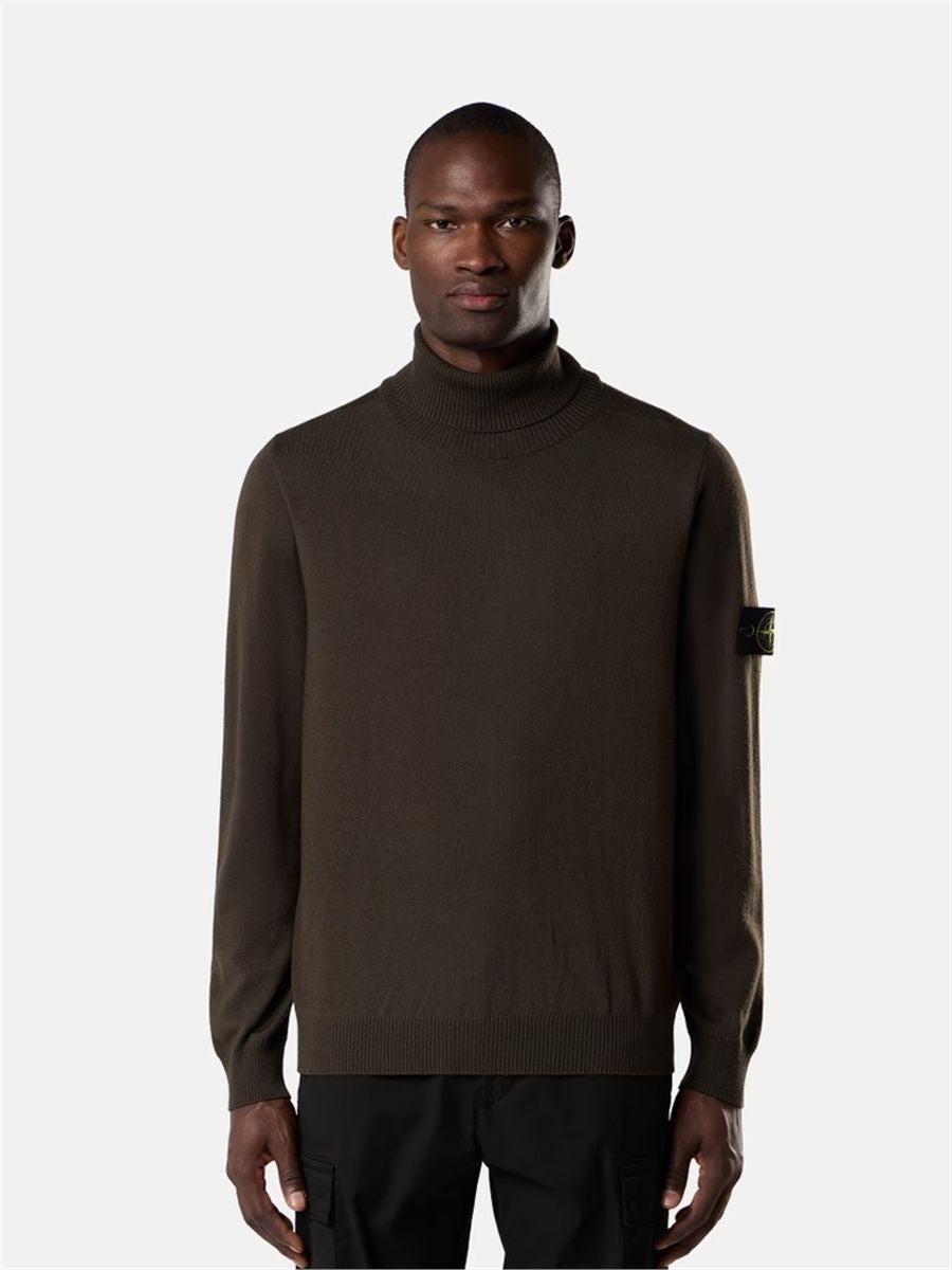 Regular-fit turtleneck jumper-STONE ISLAND-Verso