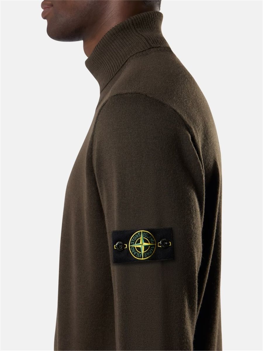 Regular-fit turtleneck jumper-STONE ISLAND-Verso