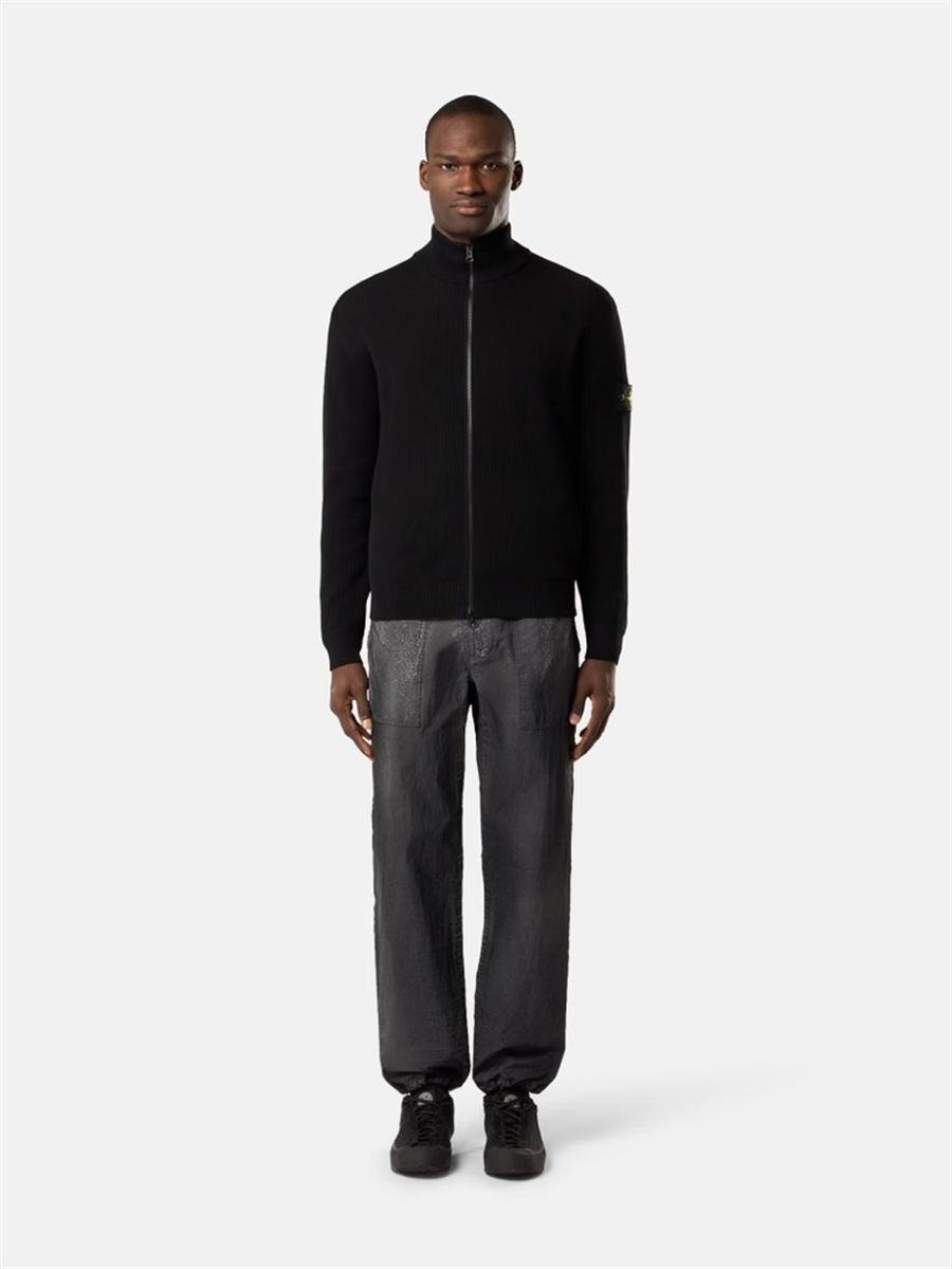 Regular-fit zip-up jumper-STONE ISLAND-Verso