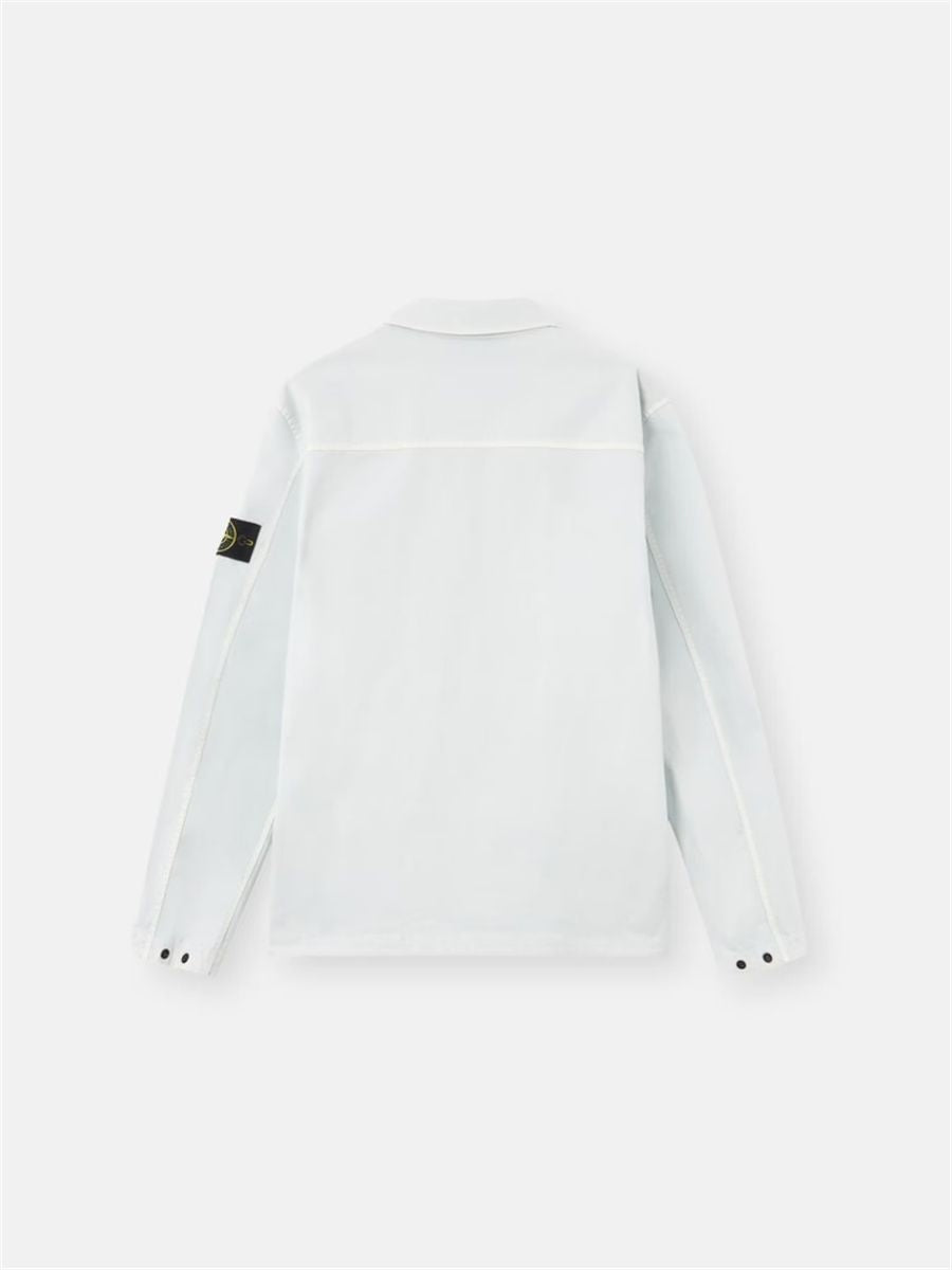 Regular-fit zip-up overshirt pocket-STONE ISLAND-Verso