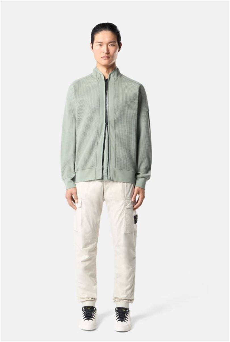 REGULAR TAPERED FIT CARGO TROUSERS WITH ZIP POCKETS-STONE ISLAND-Verso