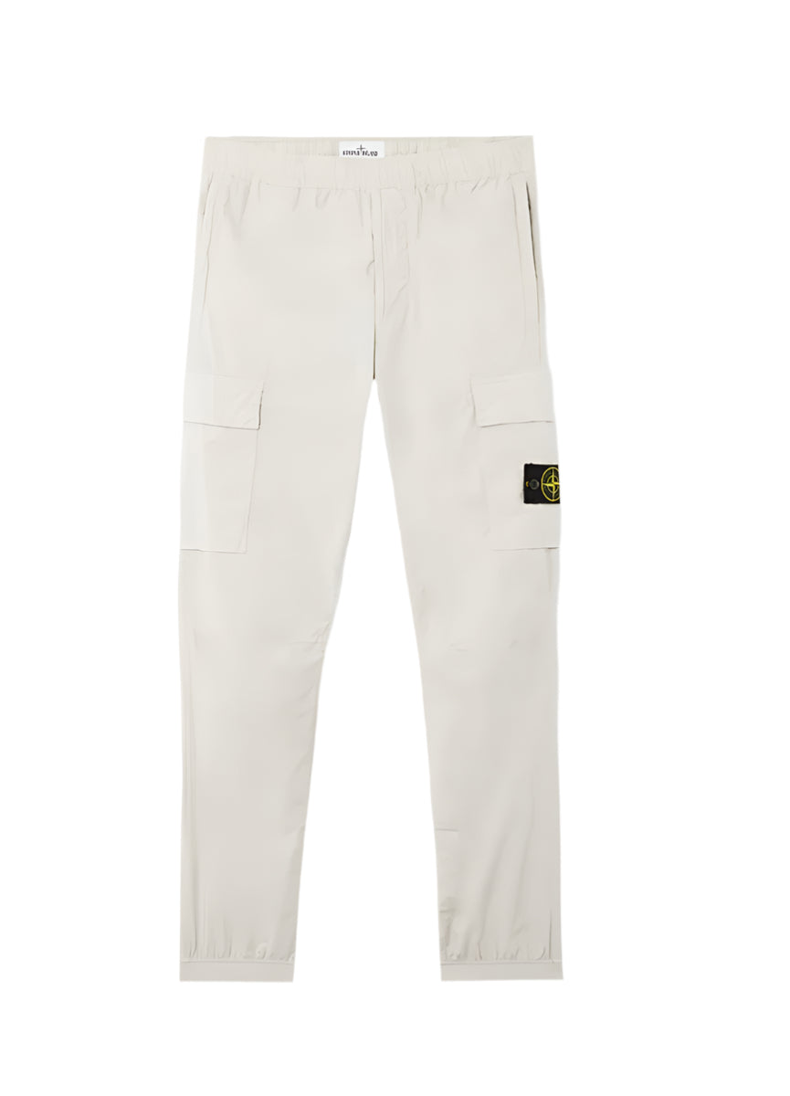REGULAR TAPERED FIT CARGO TROUSERS WITH ZIP POCKETS-STONE ISLAND-Verso