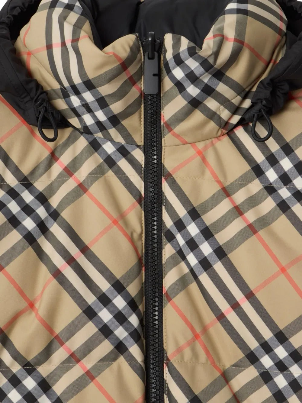 Reversible check puffer jacket-BURBERRY-Verso