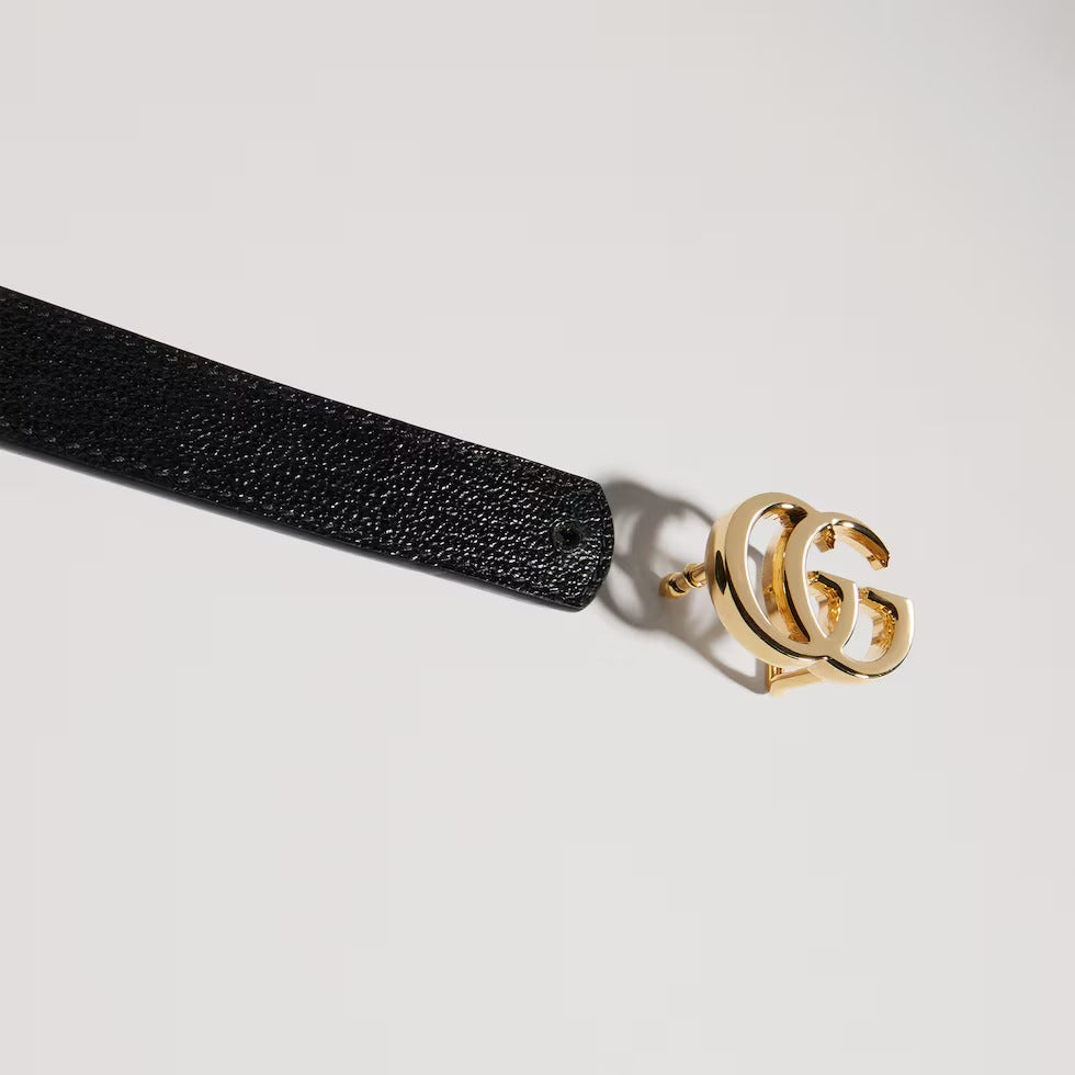 Reversible gg marmont thin belt-GUCCI-Verso