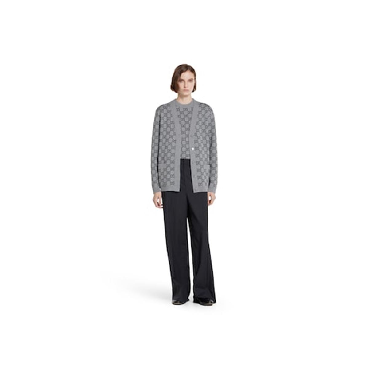 reversible gg wool jacquard top-GUCCI-Verso