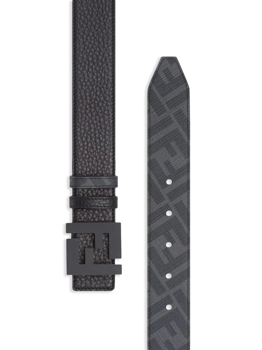 Reversible logo-buckle belt-FENDI-Verso