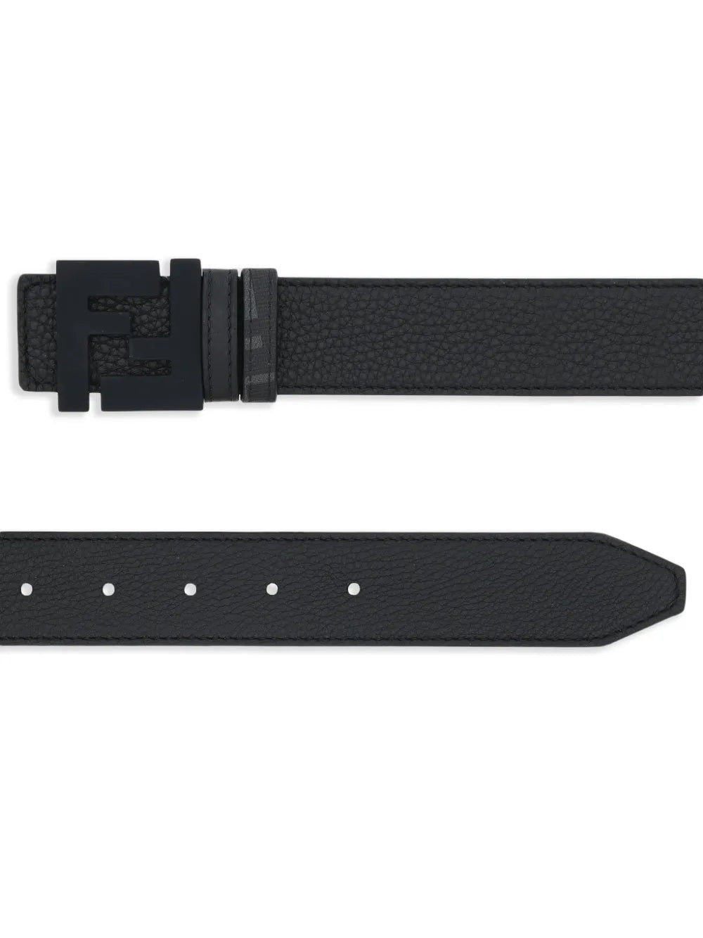 Reversible logo-buckle belt-FENDI-Verso