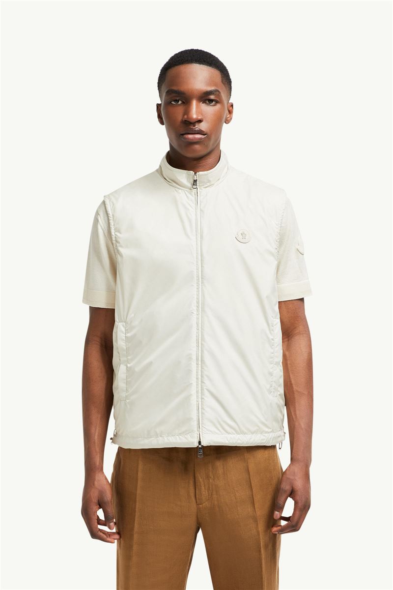 reversible padded cotton gilet-MONCLER-Verso